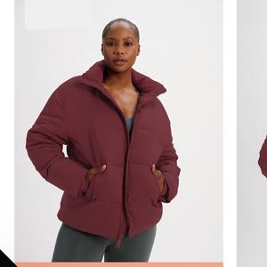 Girlfriend Collective Classic Puffer in Red Wine 🍷